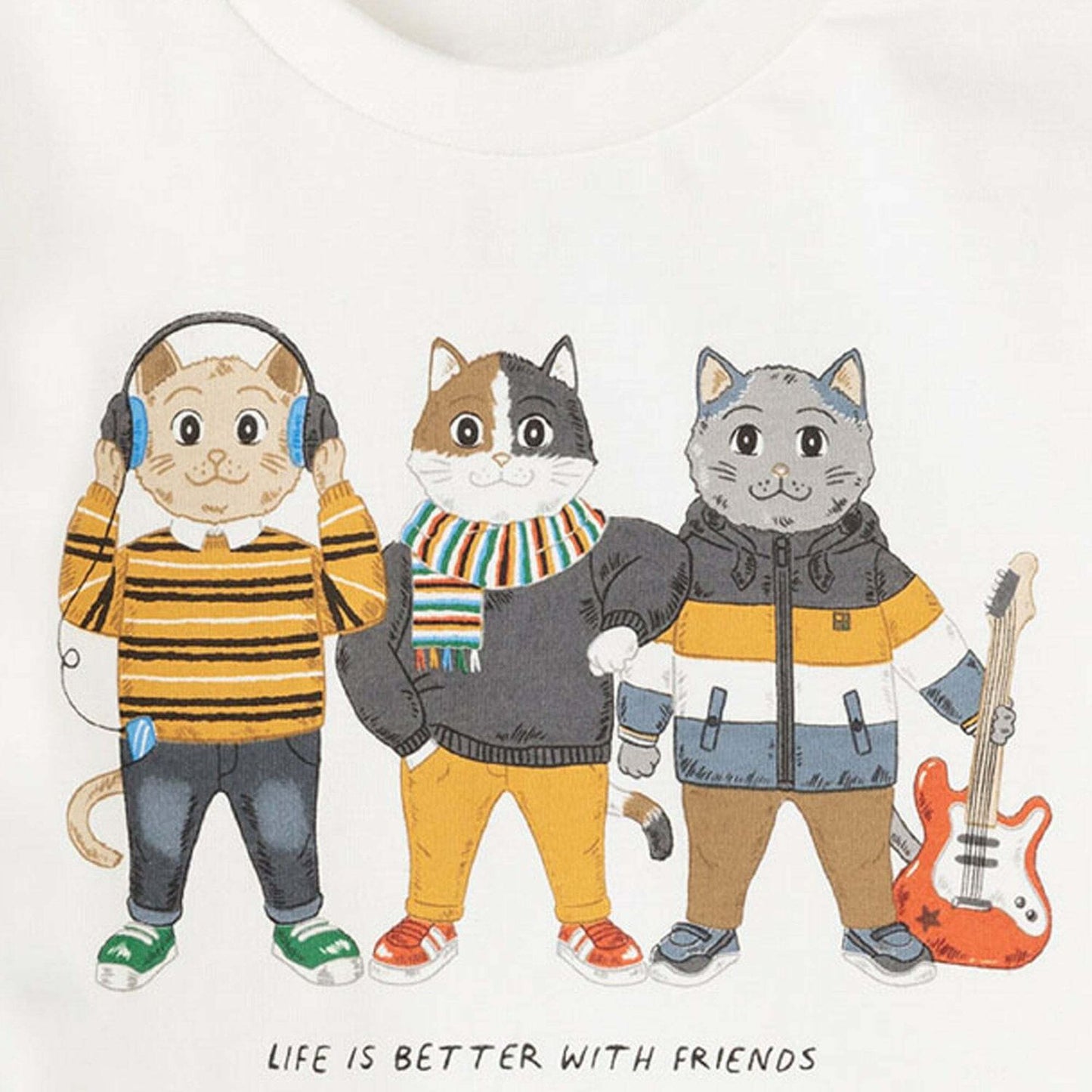 Mayoral - Boys Cream Cats T-shirt