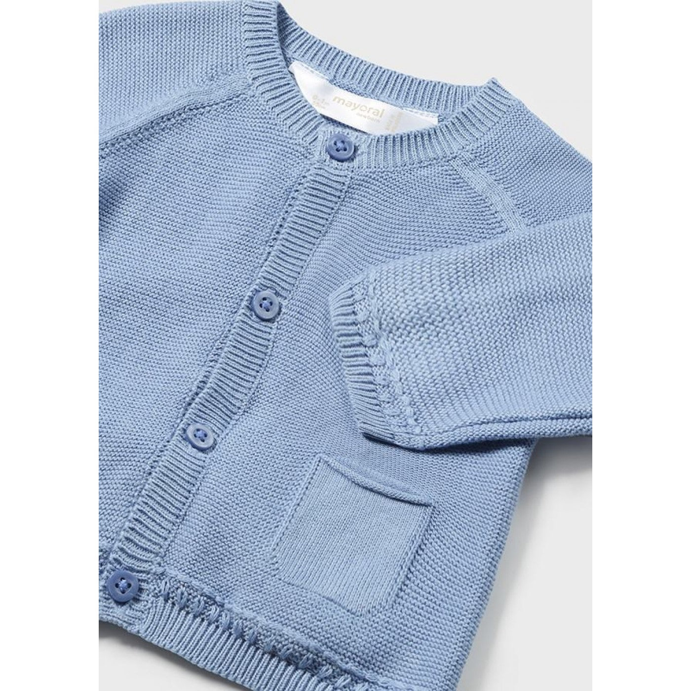 Mayoral - Baby Blue Knitted Cardigan