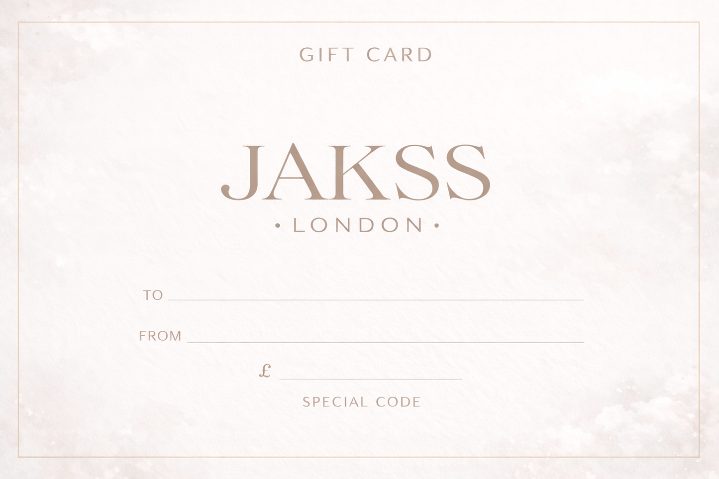 Gift card - e voucher