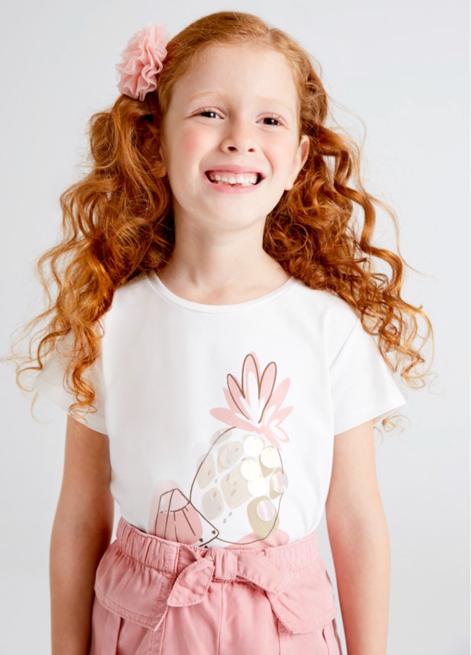 Mayoral - Girls EcoFriends Pineapple Shirt