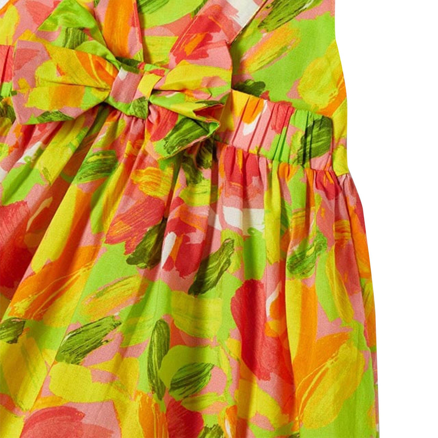 Mayoral - Green and Pink Floral Dress Set