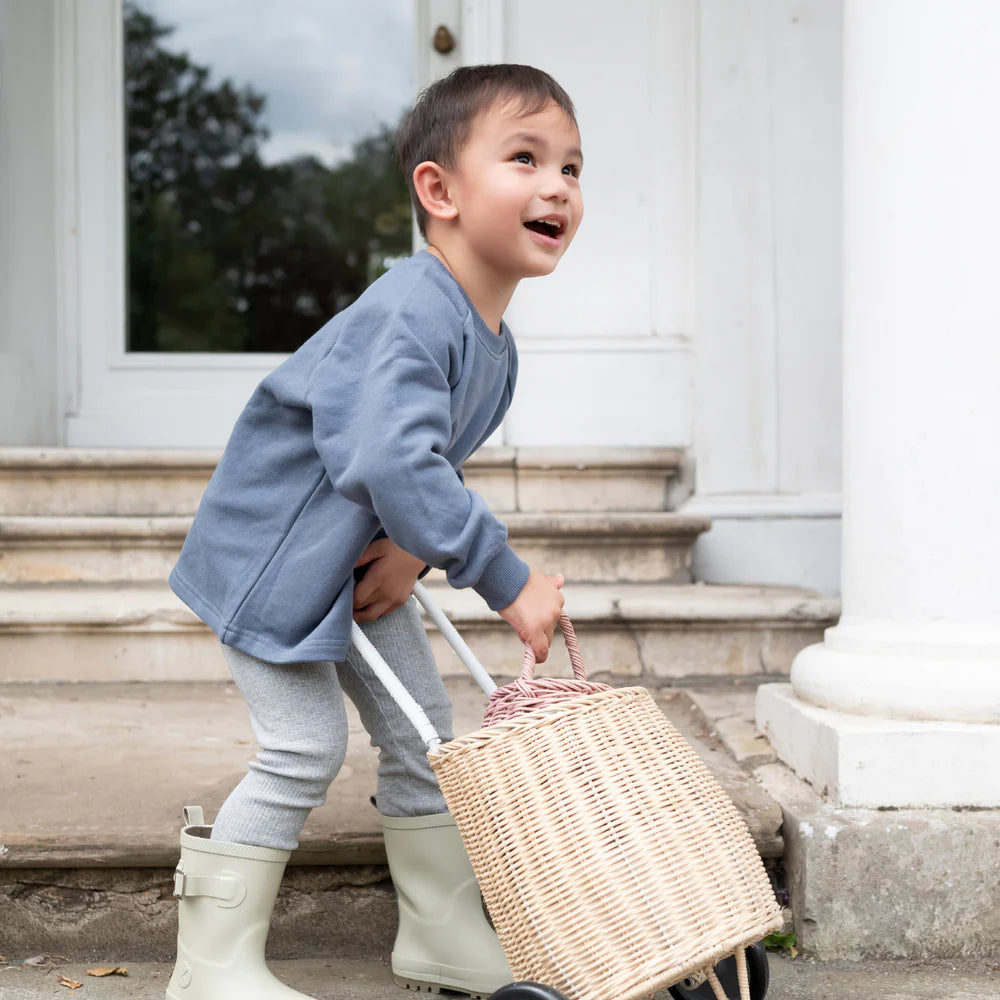 Little Prince & Sister - Cotton Sweatshirt - Marine Blue