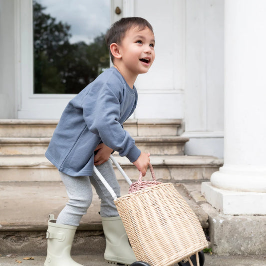 Little Prince & Sister - Cotton Sweatshirt - Marine Blue