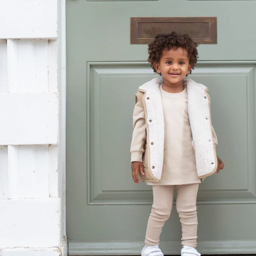 Little Prince & Sister - Cotton Sweatshirt - Light Beige