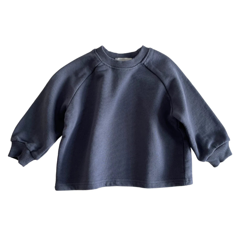 Little Prince & Sister - Cotton Sweatshirt - Marine Blue