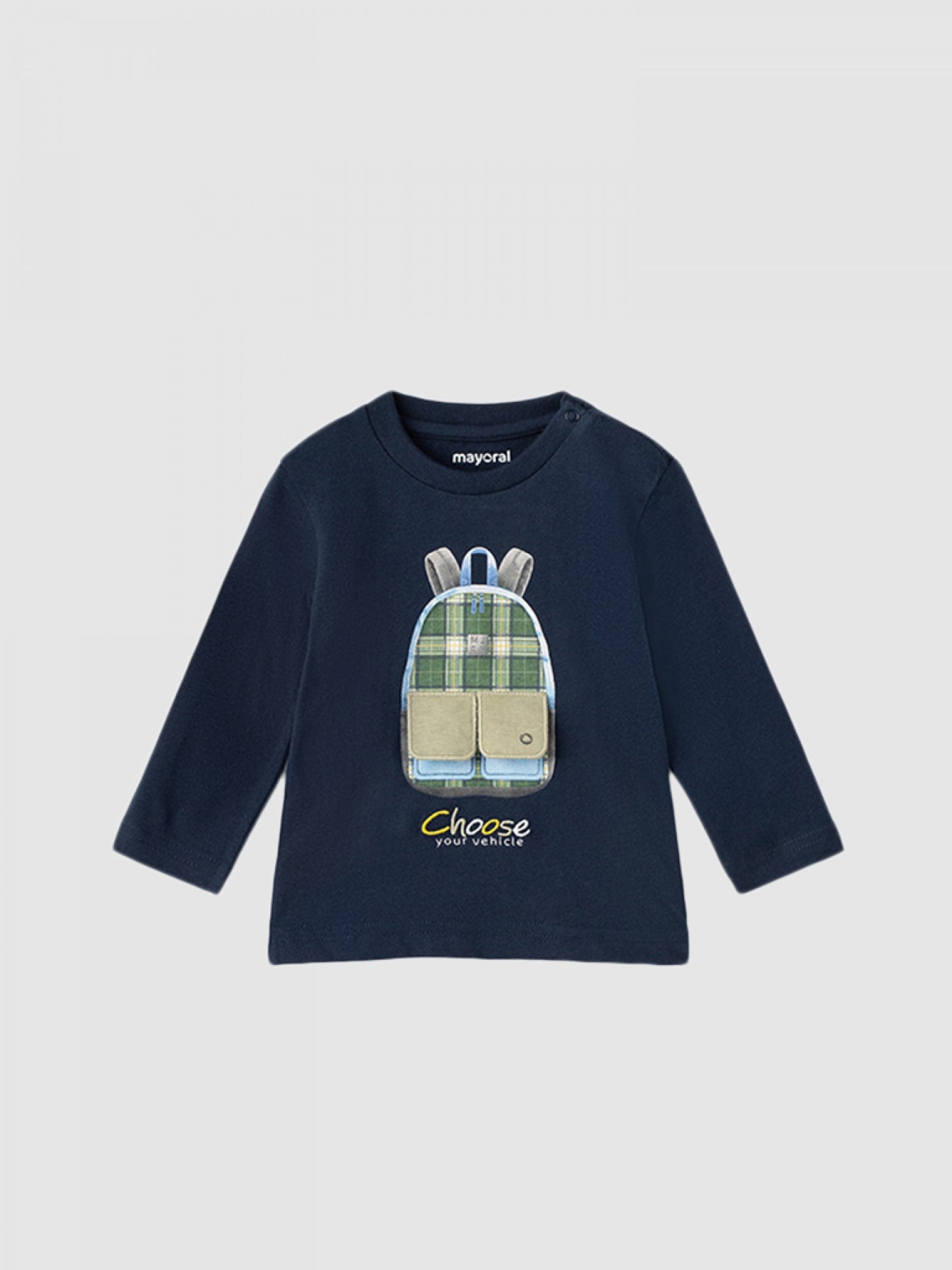 Mayoral - Navy Blue Backpack T-shirt