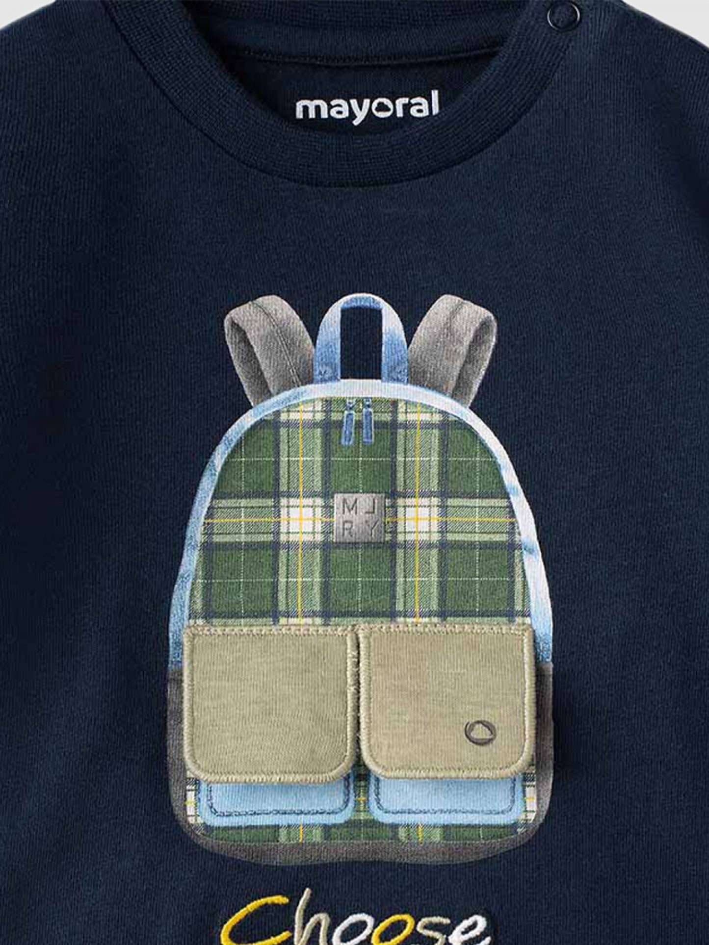 Mayoral - Navy Blue Backpack T-shirt