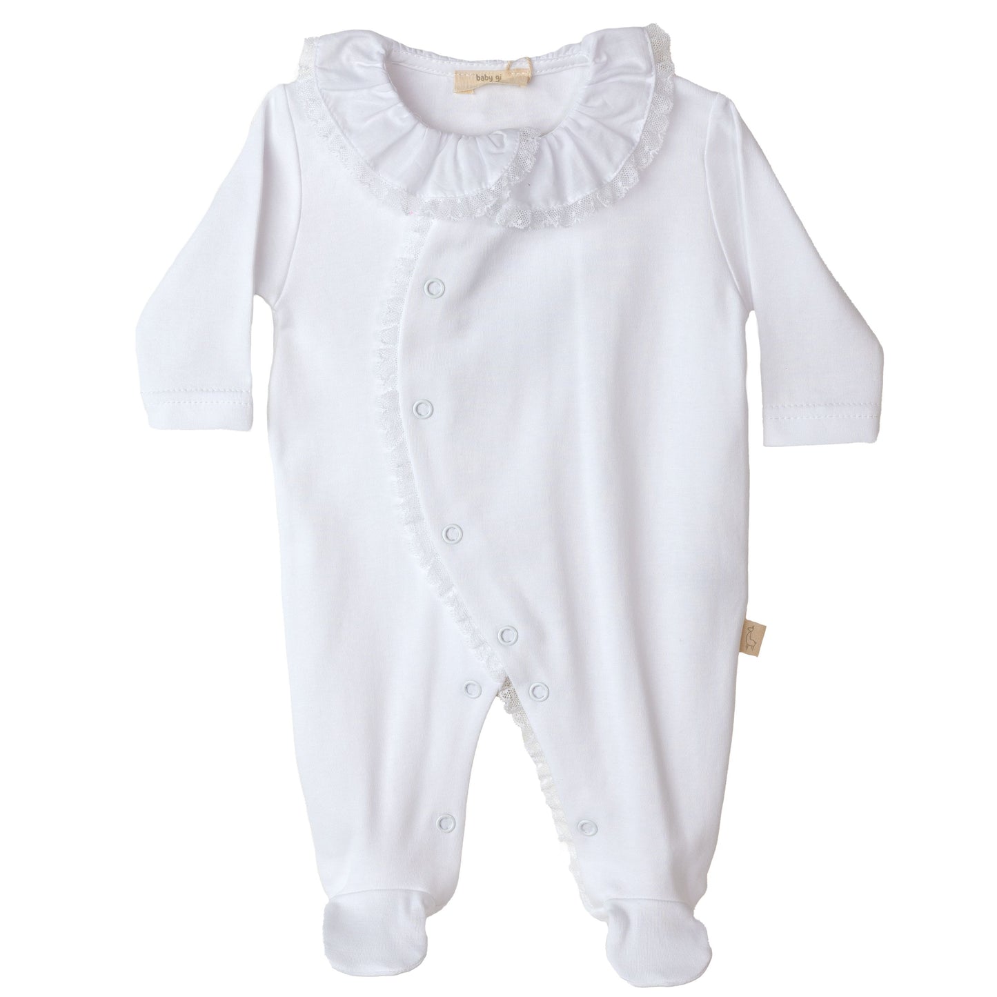 Baby Gi - White Lace Sleepsuit