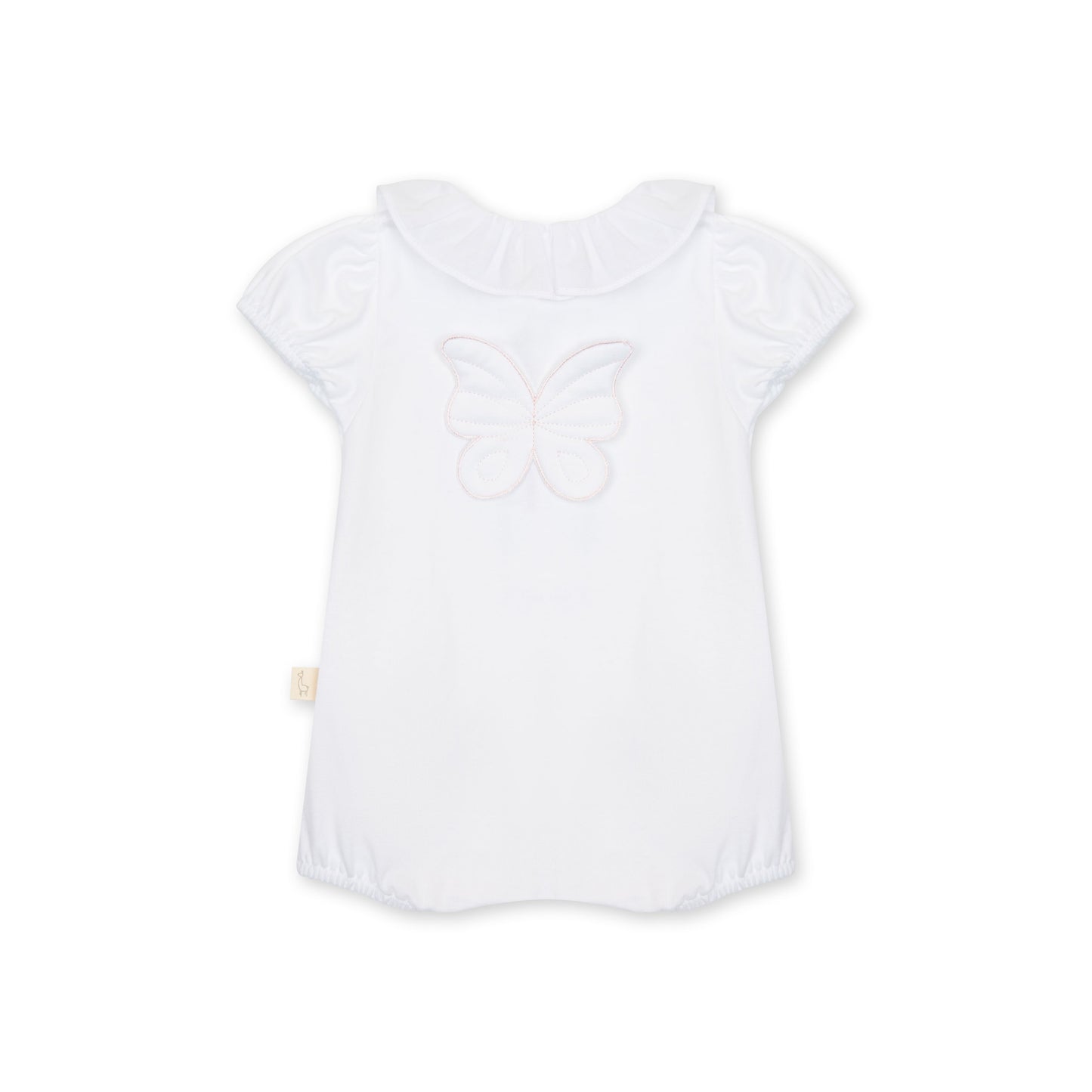 Baby Gi - Cotton Butterfly Romper - White