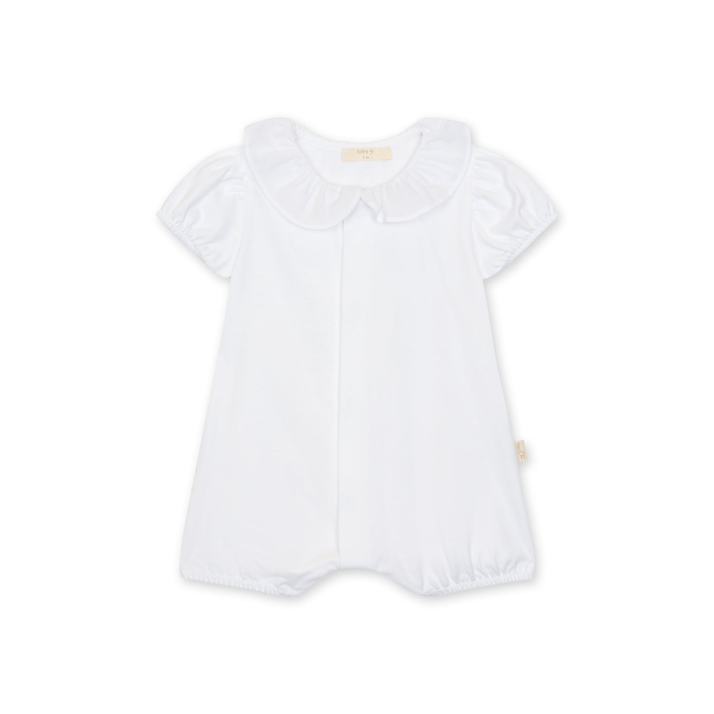 Baby Gi - Cotton Butterfly Romper - White