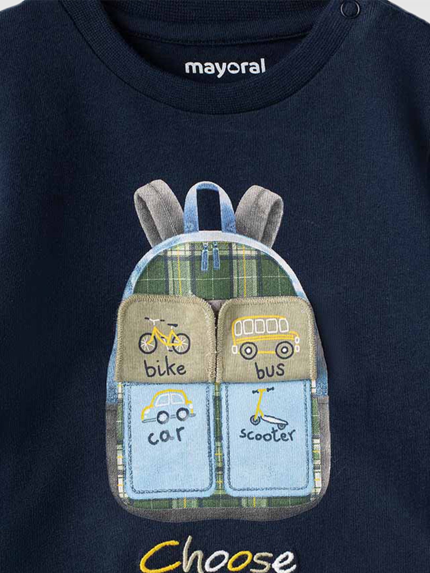 Mayoral - Navy Blue Backpack T-shirt