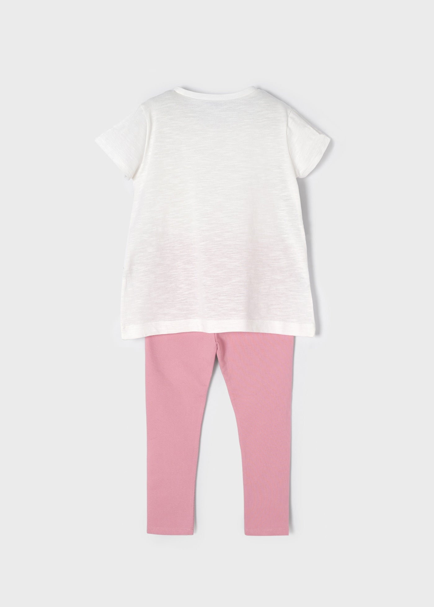 Mayoral - Girls White & Pink Zebra Leggings set