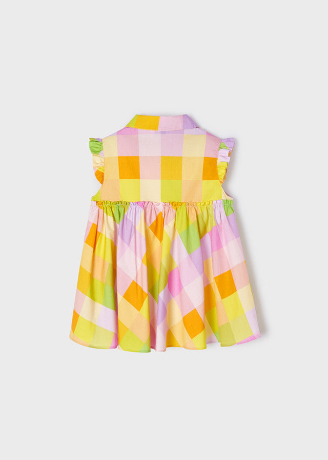 Mayoral - Girls Multicolour Check Blouse