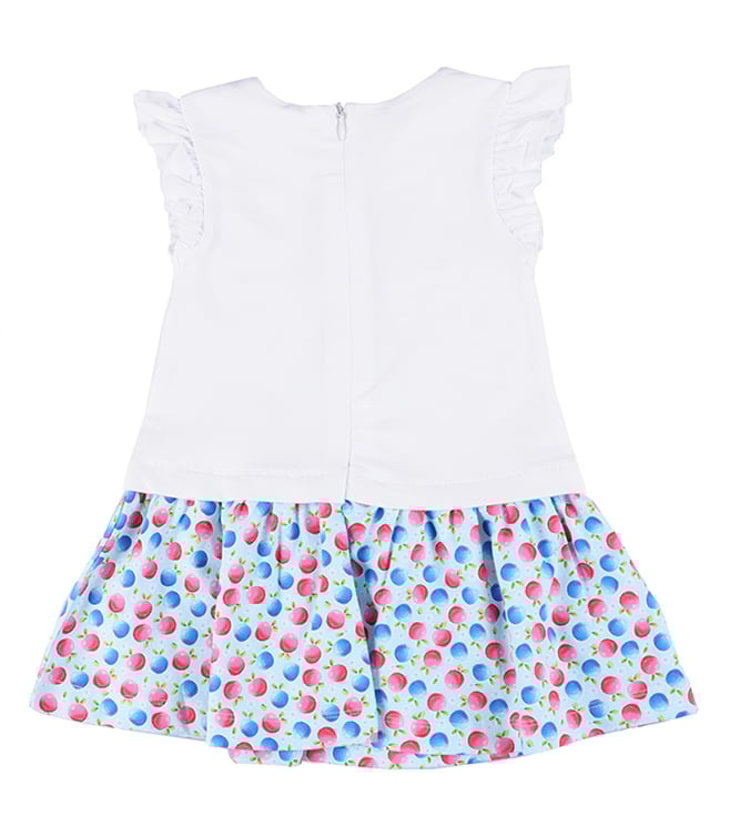 Mayoral - Girls White Print Dress
