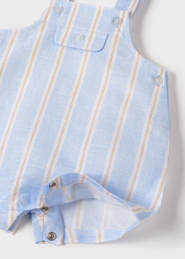 Mayoral - Stripe Dungaree Set