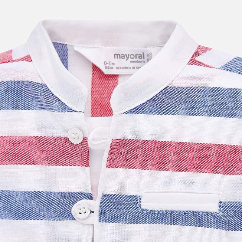 Mayoral - Red Striped Short Set