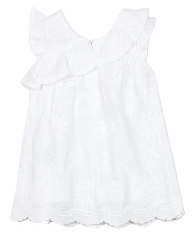 Mayoral - White Ruffle Dress