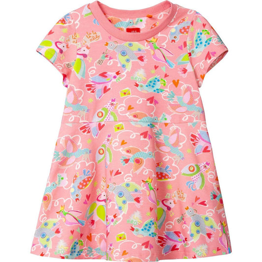 Oilily - Pink Bird Print Dress