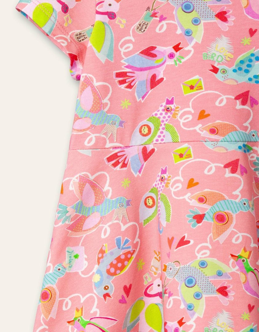 Oilily - Pink Bird Print Dress