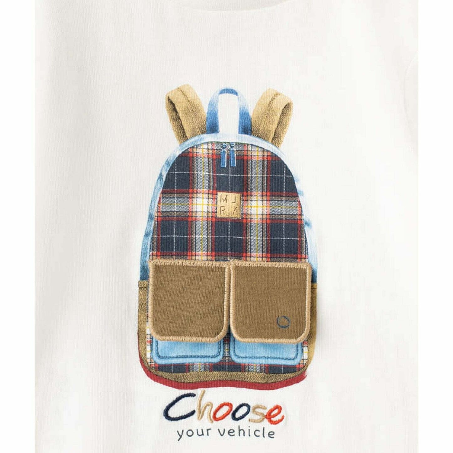 Mayoral - Boys Cream Backpack T-shirt