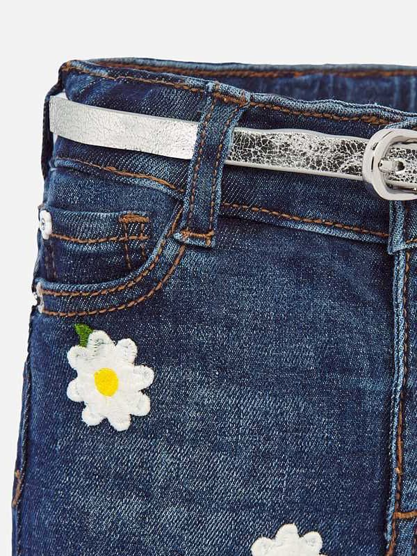Mayoral - Baby Girls Daisy Denim Jeans
