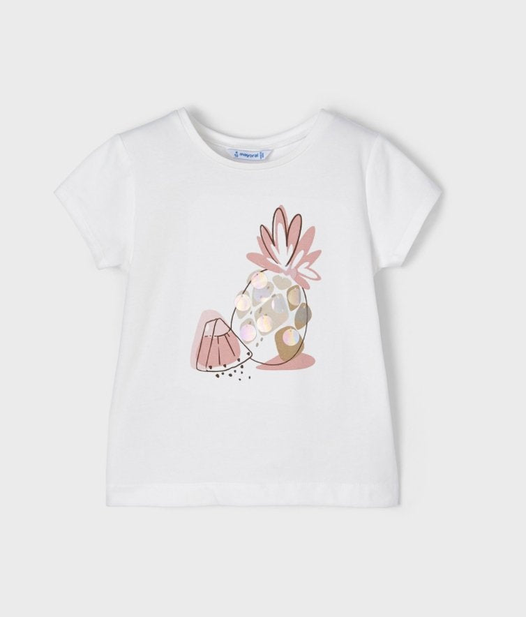 Mayoral - Girls EcoFriends Pineapple Shirt