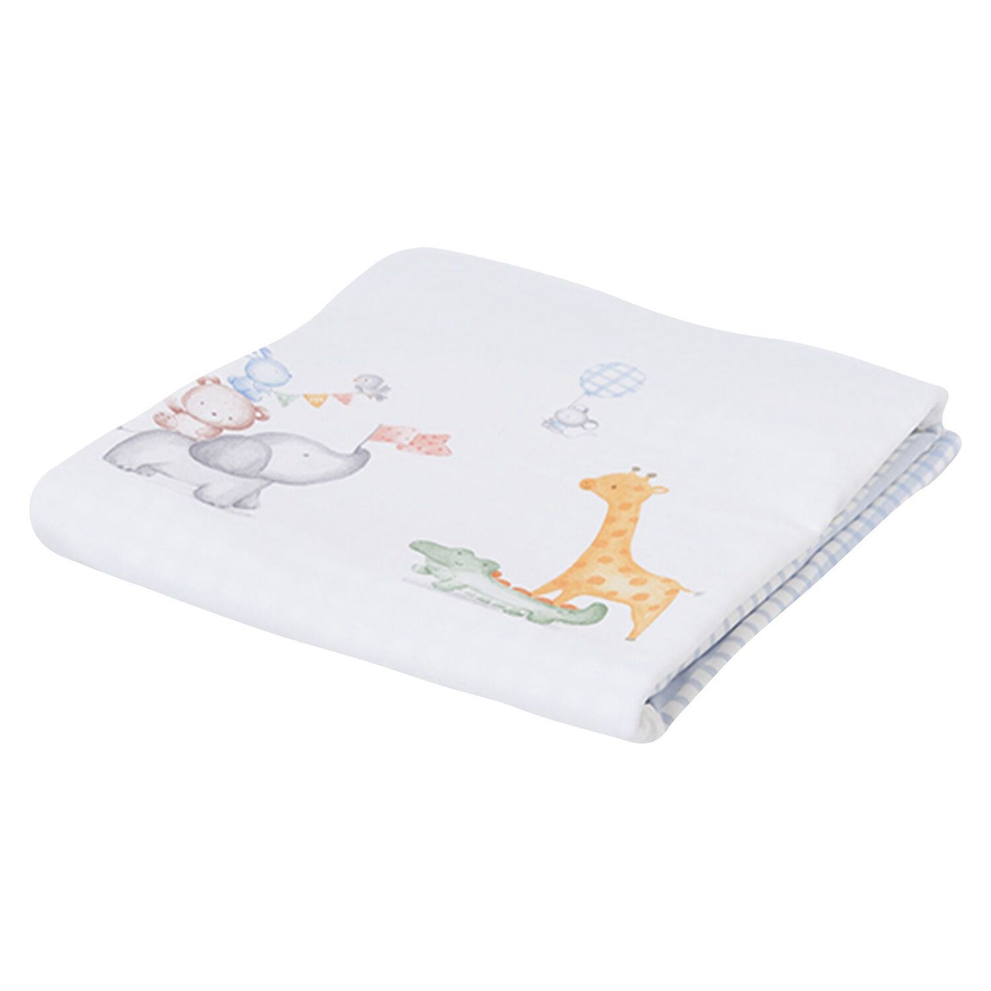 Mayoral - Baby Boys White & Blue Blanket