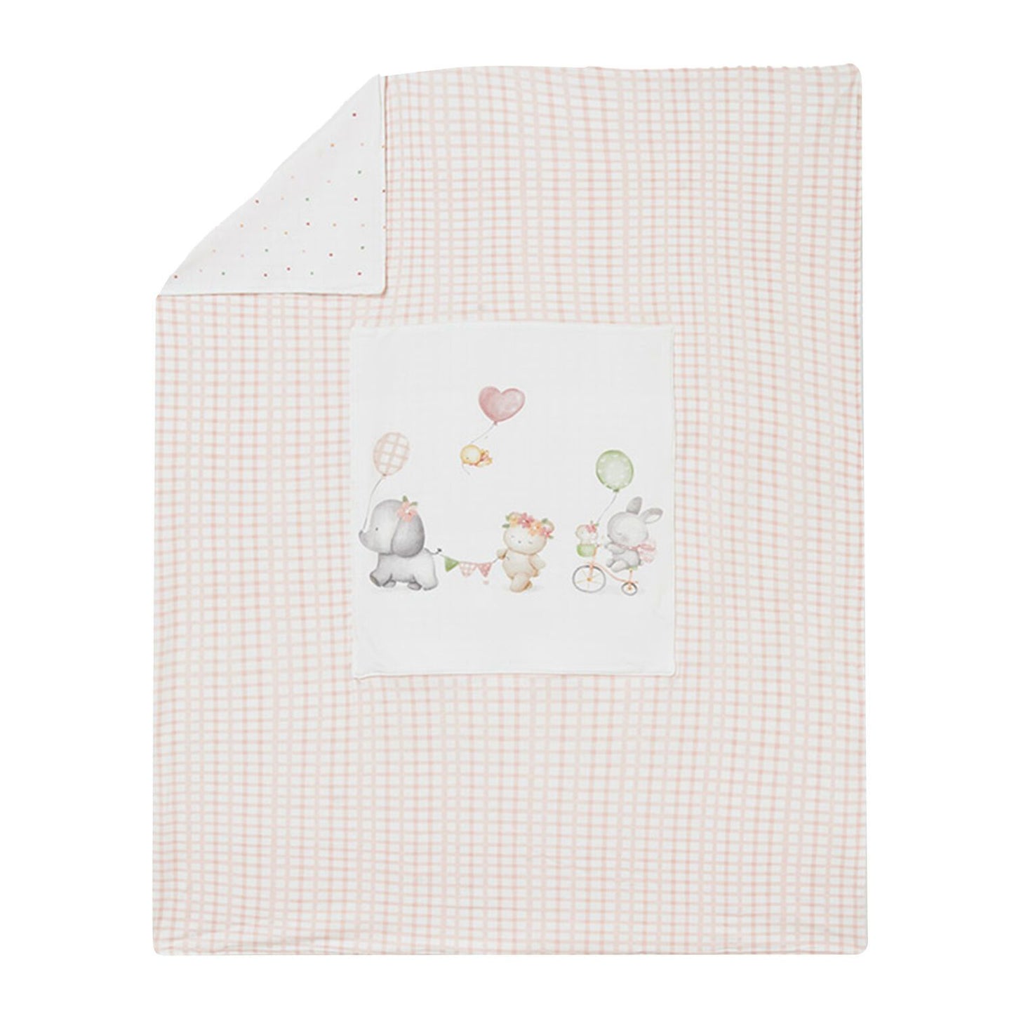 Mayoral - Baby Girls White & Pink Blanket