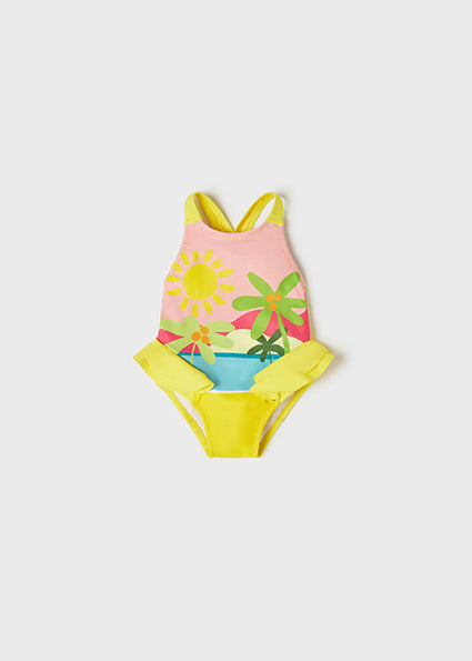 Mayoral - Yellow Frill Swimsuit