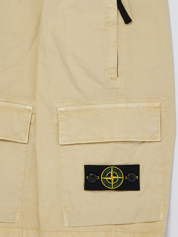 Stone Island - Boys Beige Cargo Short