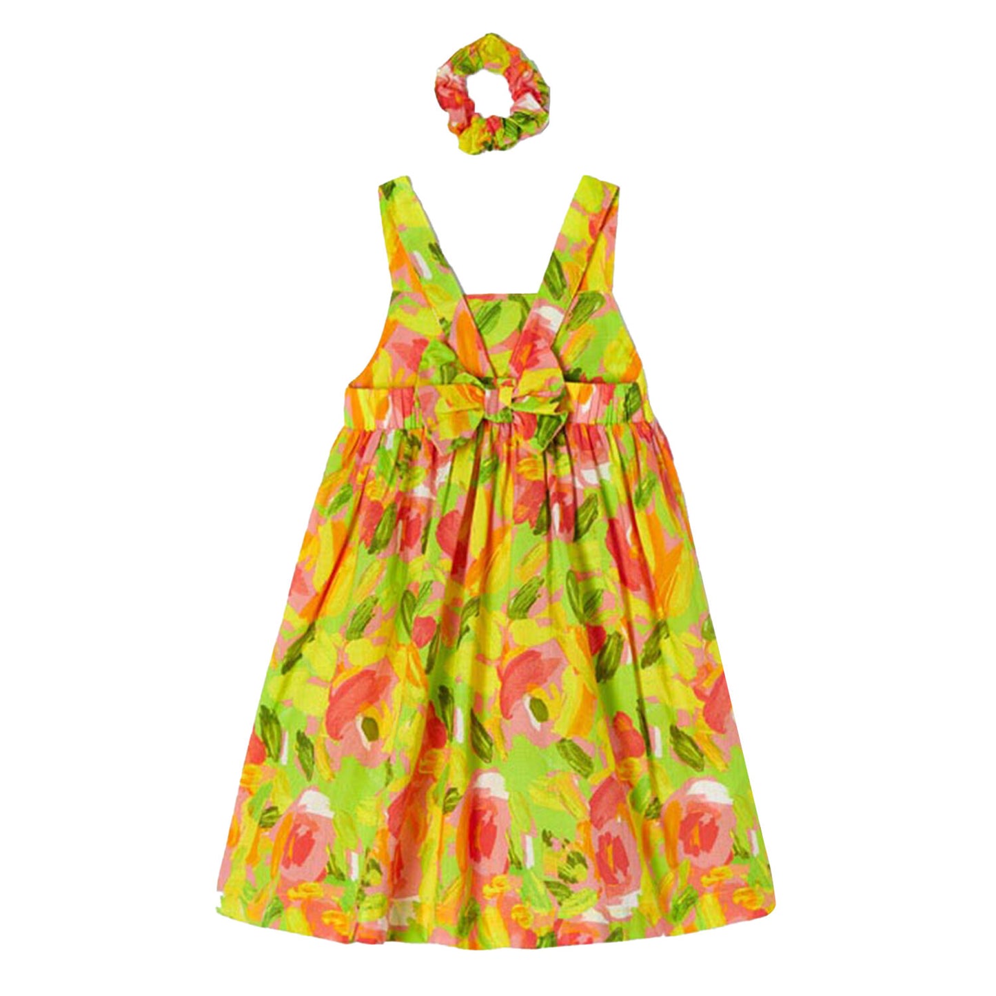 Mayoral - Green and Pink Floral Dress Set