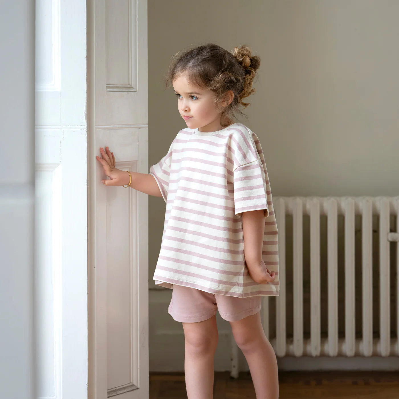 Little Prince & Sister - Cotton Oversized Summer Set - Pink