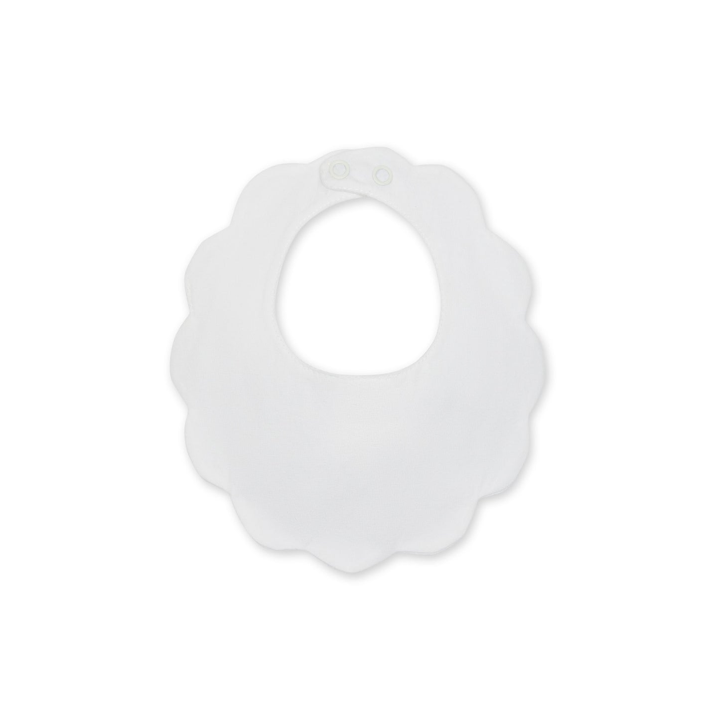 Baby Gi - Cotton Pique Bib - White