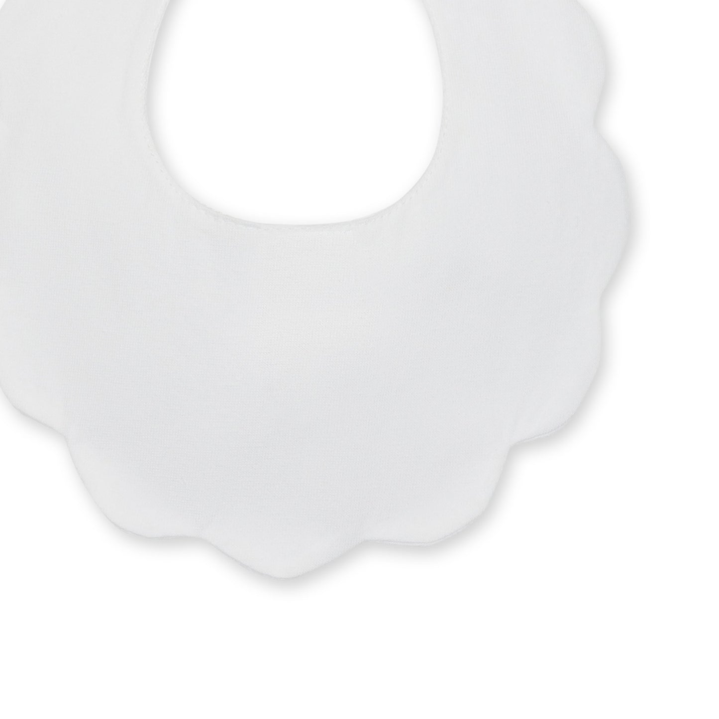 Baby Gi - Cotton Pique Bib - White