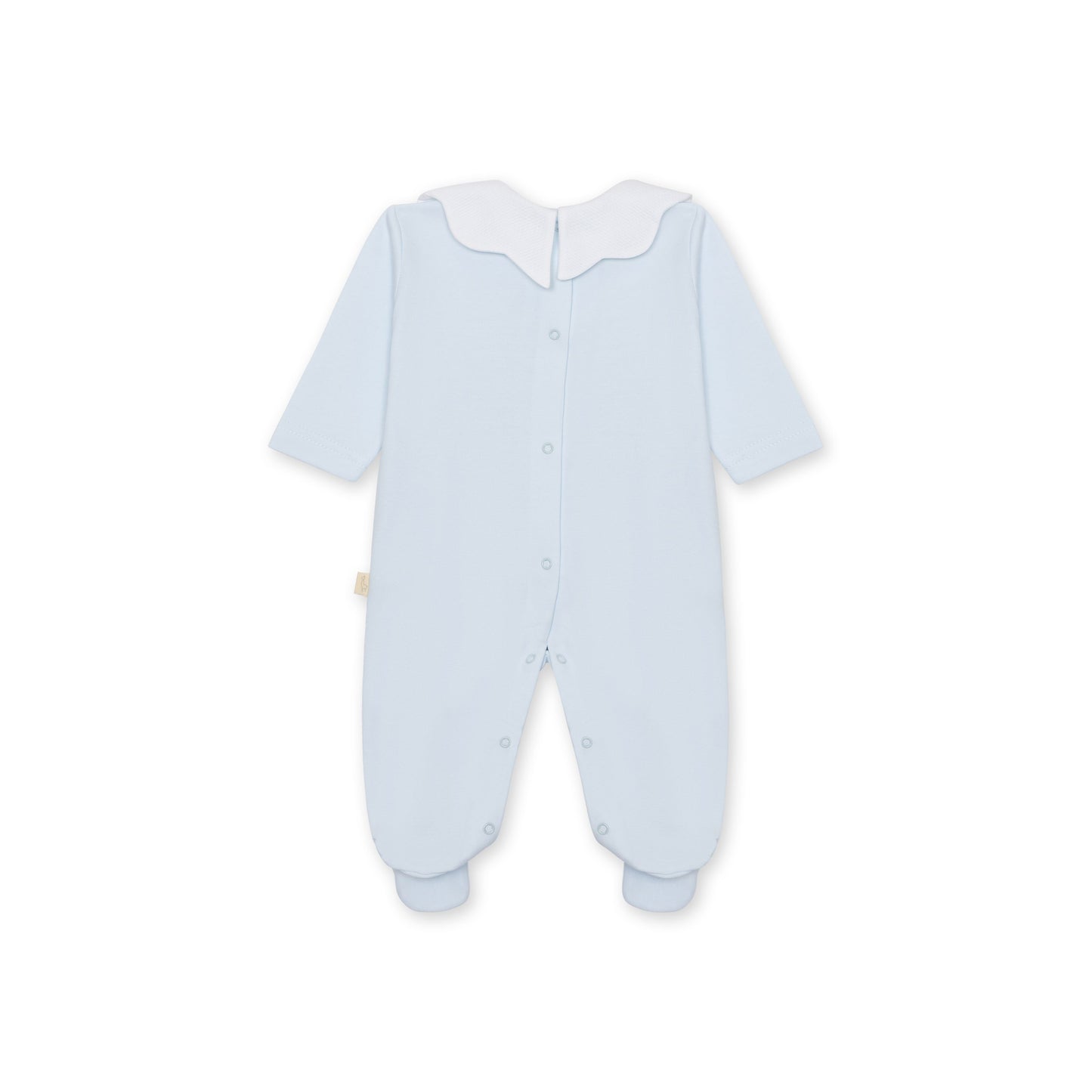 Baby Gi - Cotton Pique Sleepsuit - Blue